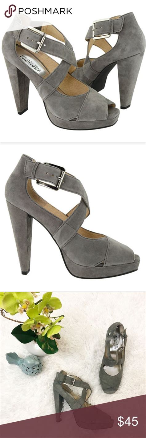 michael michael kors kincade platform grey suede